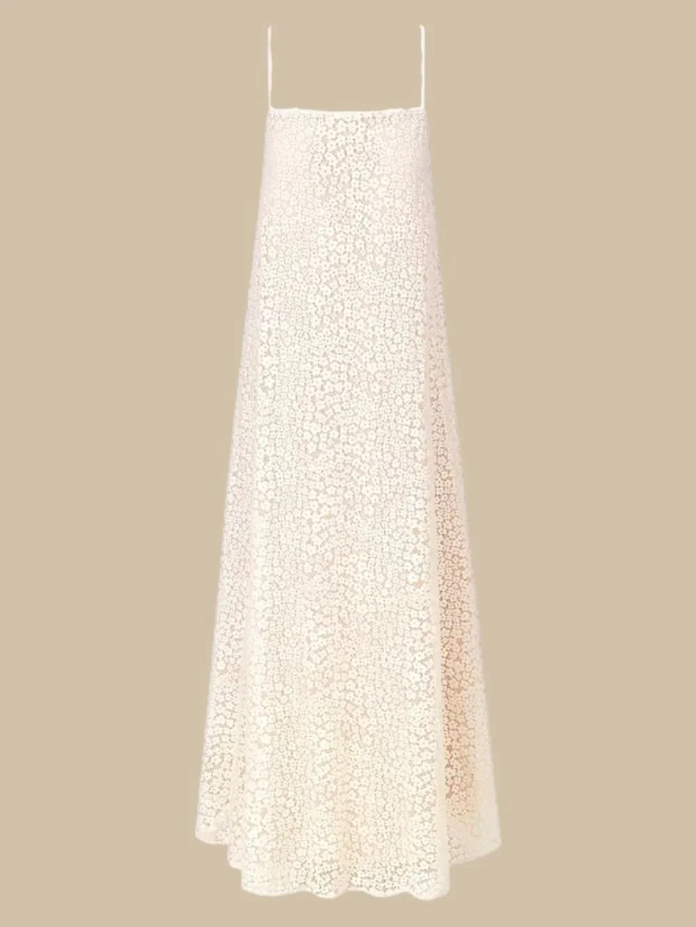 Staud delfina organic cotton-blend guipure lace maxi dress Size SMALL - Picture 4 of 6